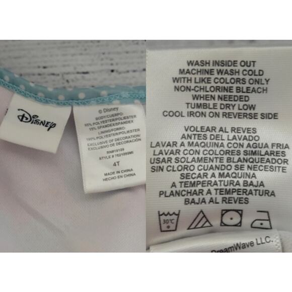 Authentic Disney Minnie Mouse 3 piece Bikini Size 4T - Picture 7 of 11